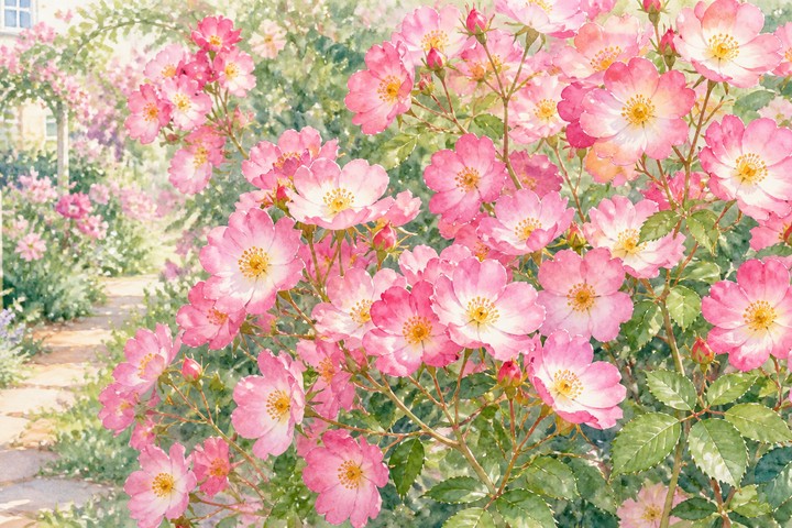 バレリーナの小花のイメージ