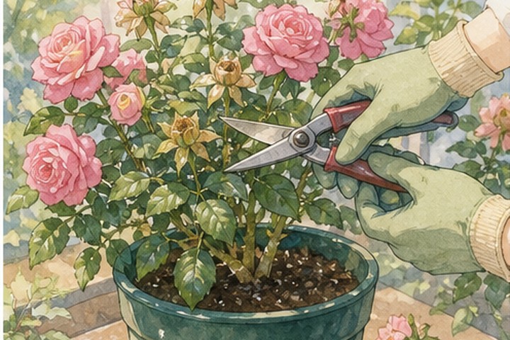 鉢植えで育てやすいバラ10選 本文イラスト 4
